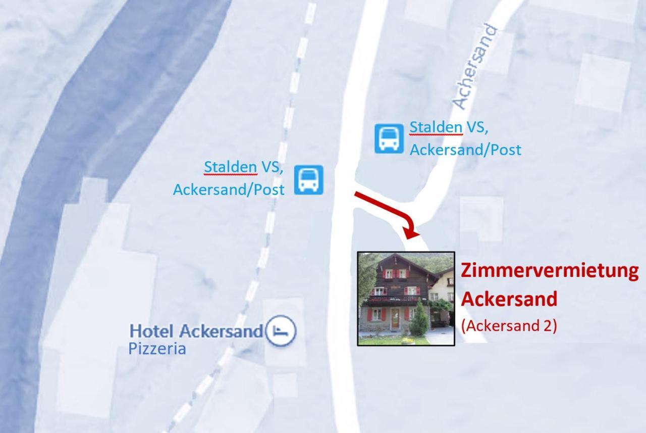 Zimmervermietung Ackersand Stalden Exterior foto
